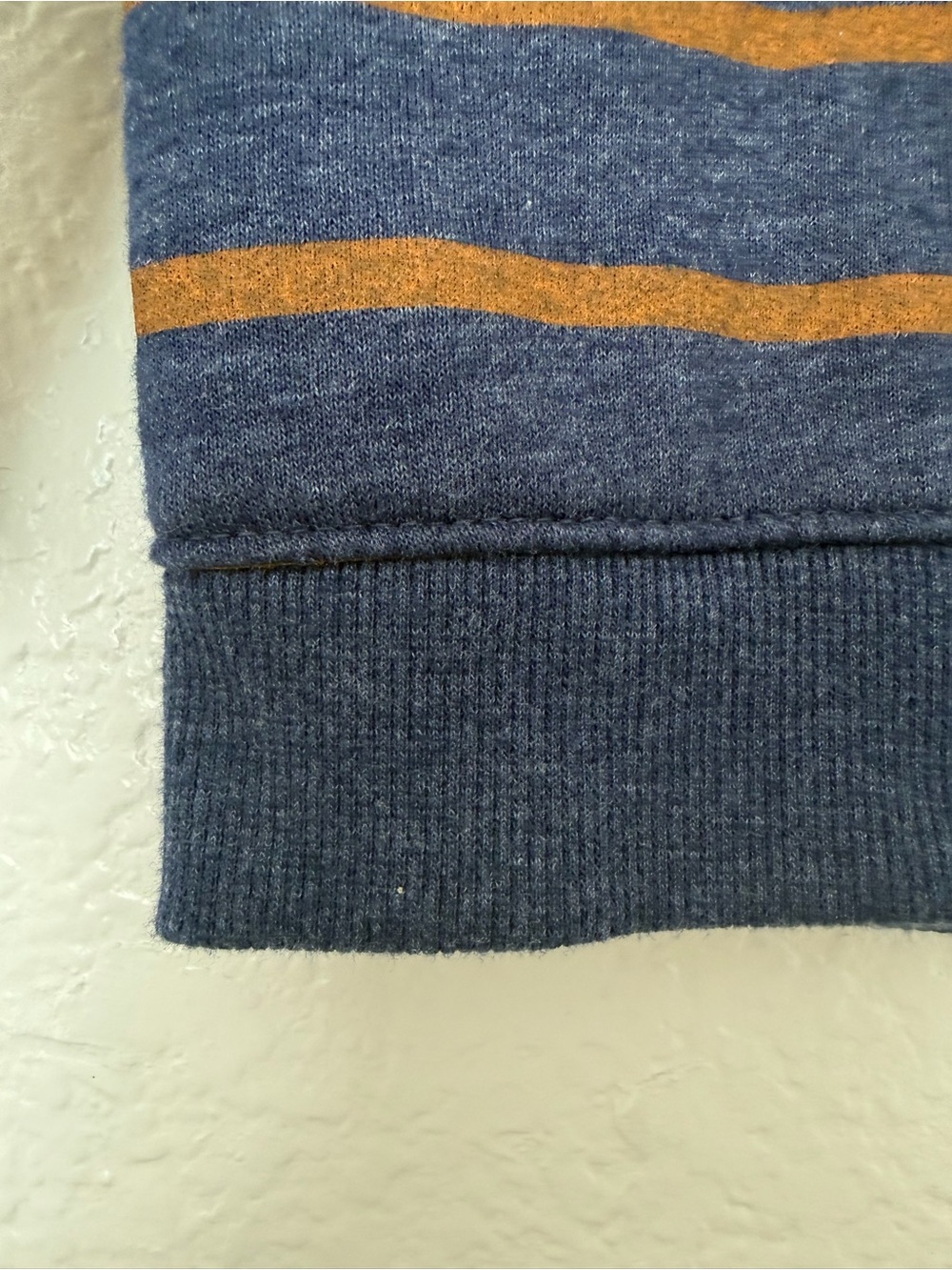 Cat & Jack Toddler Boy Blue & Orange Striped Crewneck Sweatshirt Size 4T - Picture 6 of 8